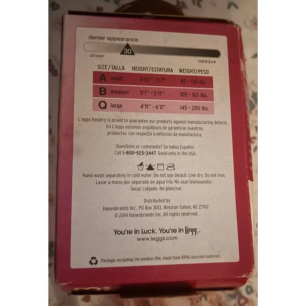 L’eggs Everyday Support Pantyhose – 3 Pair – Size Q Large – Suntan – NEW